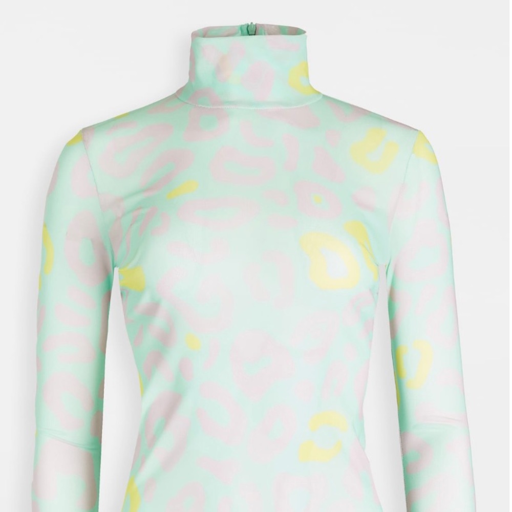 Mesh leopard print top by Ireneisgood